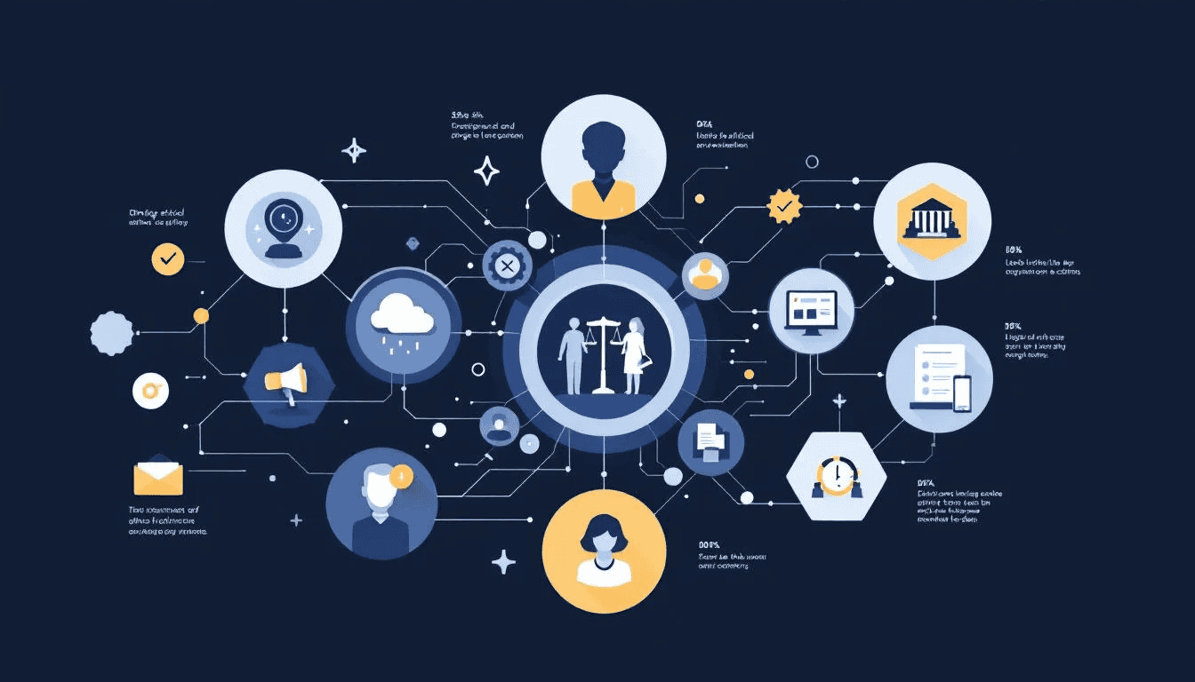 A representation of ethical compliance in law firms.