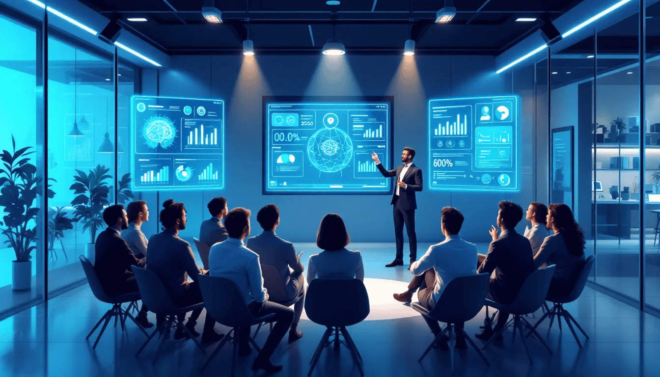 A futuristic depiction of the role of emotional intelligence in the legal profession, highlighting its importance for future lawyers.