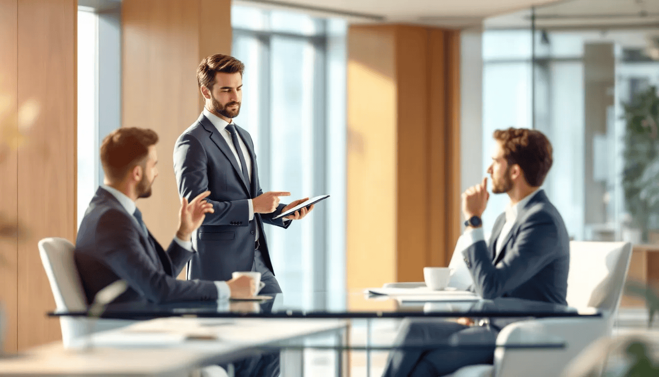 A consultant providing guidance to law firm owners on key areas of improvement.